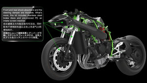 Meng Model MT-001S Kawasaki Ninja H2R (Pre-colored Edition) 1/9 – image 5