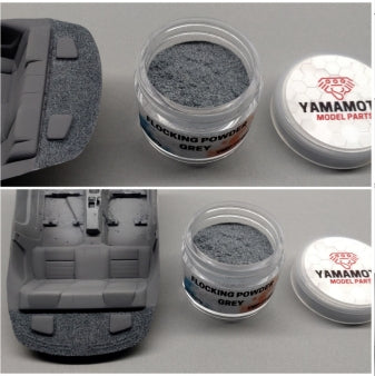 Poudre de flocage grise Yamamoto YMPF004 – image 2