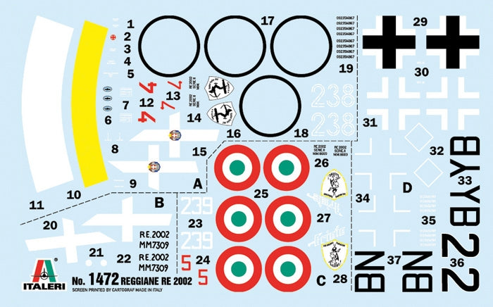 Italeri 1472 Reggiane Re.2002 Ariete 1/72 – Bild 3