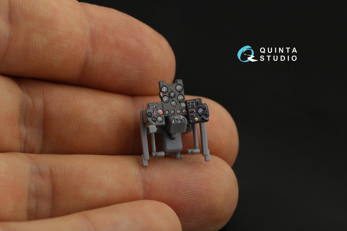 Quinta Studio QD48141 Ki-61-Id 3D-Printed &amp;amp; coloured Interior on decal paper (Tamiya) 1/48 – immagine 2
