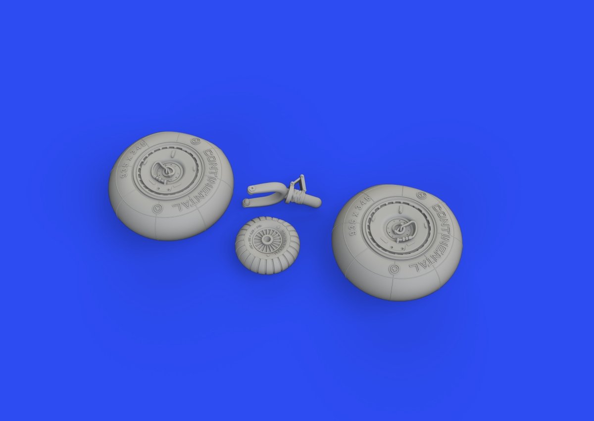 Eduard 648603 Bf 110G wheels for Eduard 1/48 – immagine 2