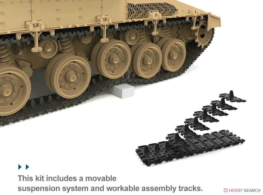 Meng Model TS-049 Israel Main Battle Tank Merkava Mk.4/4LIC w/Nochri-Kal Mine Roller System 1/35 – imagen 7