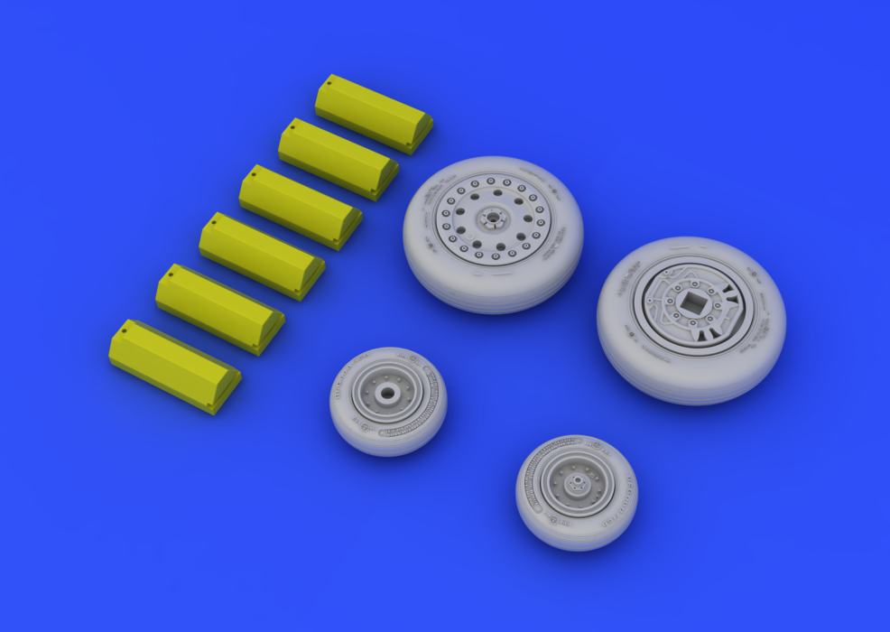 Eduard 648114 F-4B/ N wheels 1/48 (Academy) – imagen 5
