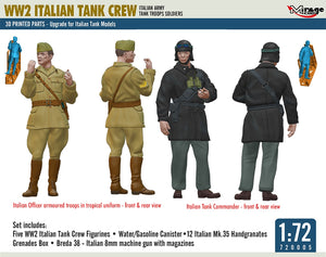 Mirage Hobby 720005 Italian Tank Crew 3D Print 1/72 – Bild 3