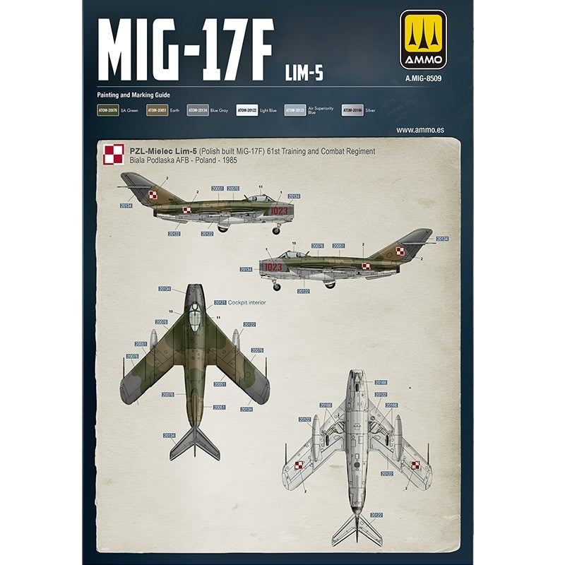 Munitions par Mig Jimenez 8513 MIG-17F / LIM-5 Pologne-Cuba-Angola (Premium Edition) 1/48 – image 2