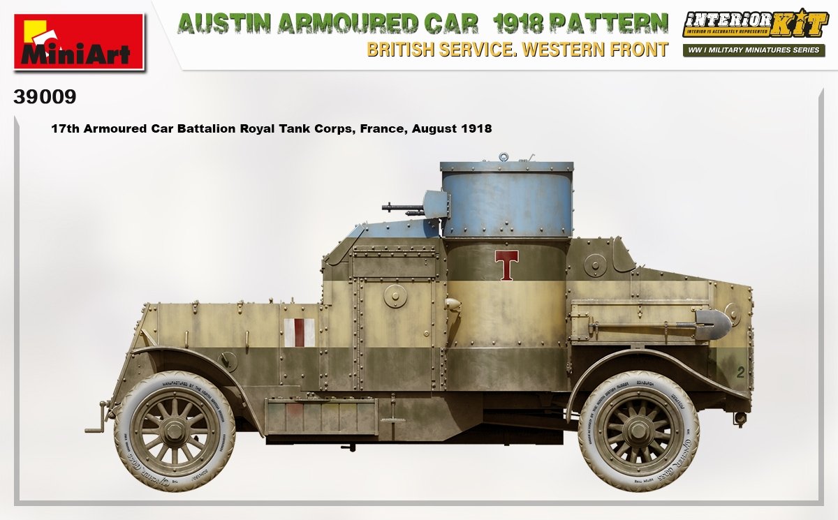 Miniart 39009 AUSTIN ARMOURED CAR 1918 PATTERN. BRITISH SERVICE. WESTERN FRONT. INTERIOR KIT 1/35 – immagine 13