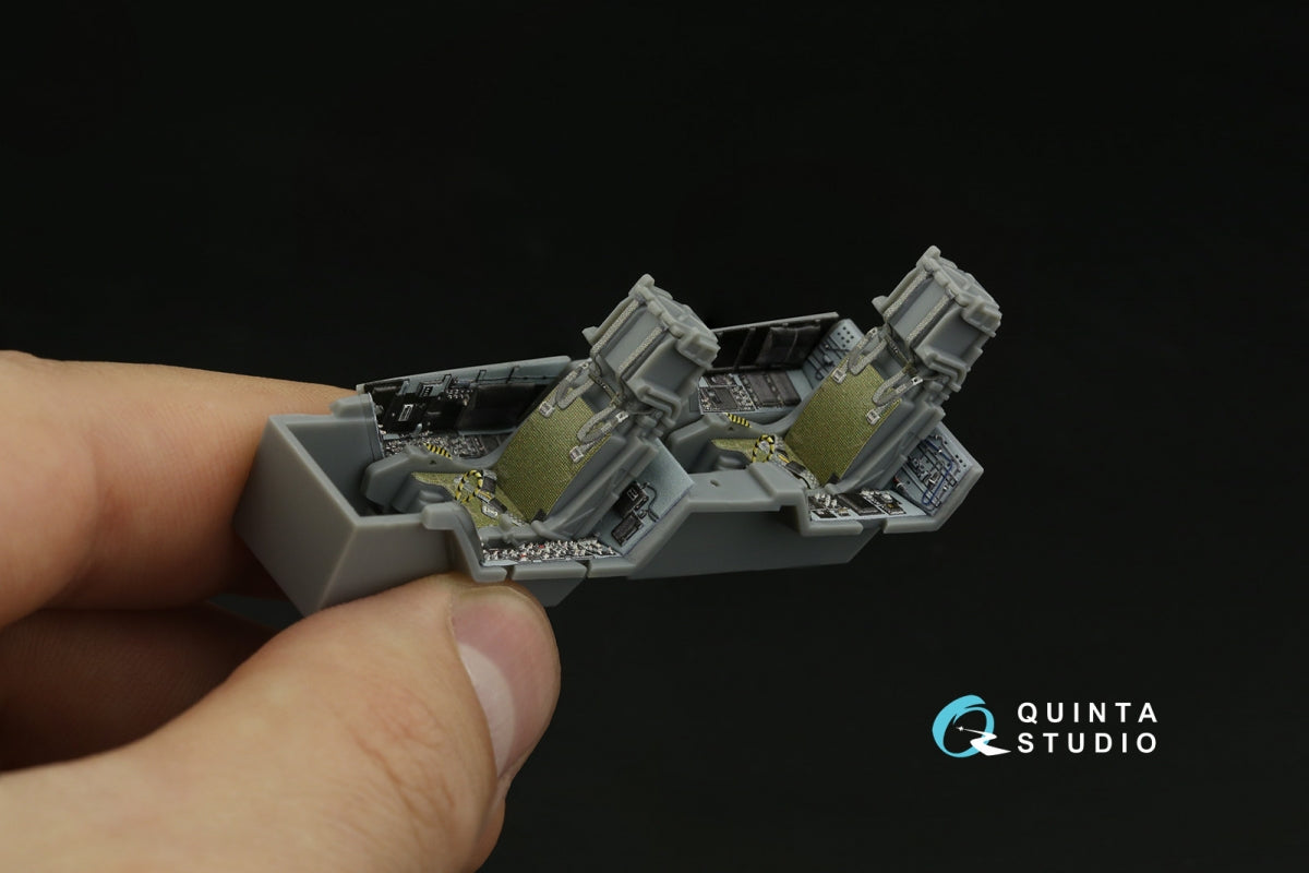 Quinta Studio QD48374 F/A-18F early 3D-Printed &amp;amp; coloured Interior on decal paper (Hobby Boss) 1/48 – immagine 11