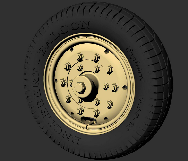 Panzer Art RE35-594 Rolls-Royce AC Road wheels (Engelbert) 1/35 – Bild 2
