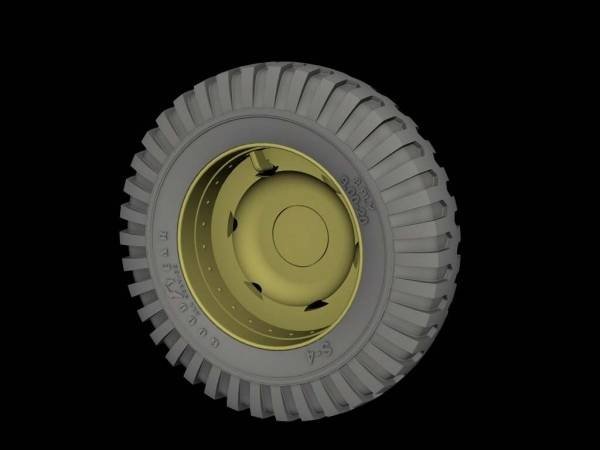 Panzer Art RE35-524 Roues de route avant pour M3 « Half Track » (Goodyear) 1/35 – image 2
