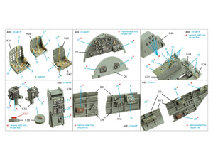 Quinta Studio QD35127 Nakajima B5N2 Kate 3D-Printed coloured Interior on decal paper (Border Model) 1/35 – immagine 2