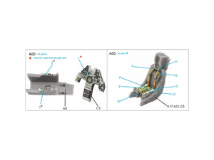 Quinta Studio QD72125 Harrier Gr.3 late 3D-Printed coloured Interior on decal paper (Airfix) 1/72 – zdjęcie 11