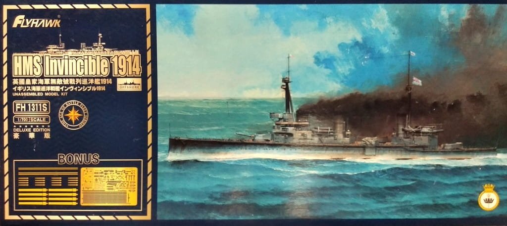Flyhawk FH1311S HMS Invincible 1914 Édition Deluxe 1/700