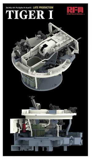 Rye Field Model 5080 Tiger I Late Production Zimmerit &amp;amp; Full Interior 1/35 – imagen 6