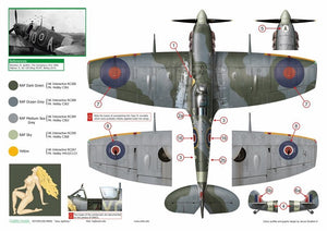 Exito ED72003 DECALS Sexy Spitfires - Supermarine Spitfire LF Mk Vb - VIII - IXe 1/72 – immagine 8