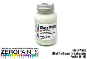 Zero Paints ZP-1337 Gloss White Paint 100ml