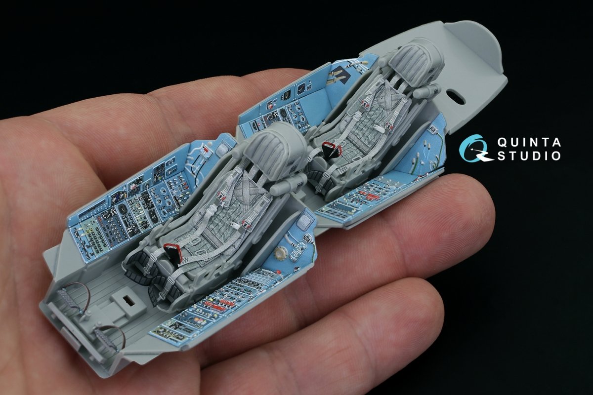 Quinta Studio QD32072 Su-27UB 3D-Printed &amp;amp; coloured Interior on decal paper (for Trumpeter kit) 1/32 – Bild 7