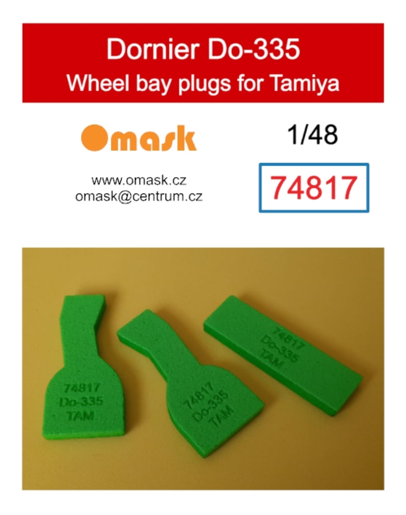 Omask 74817 Bouchons de puits de train d&amp;#39;atterrissage Dornier Do-335 (pour Tamiya) 1/48