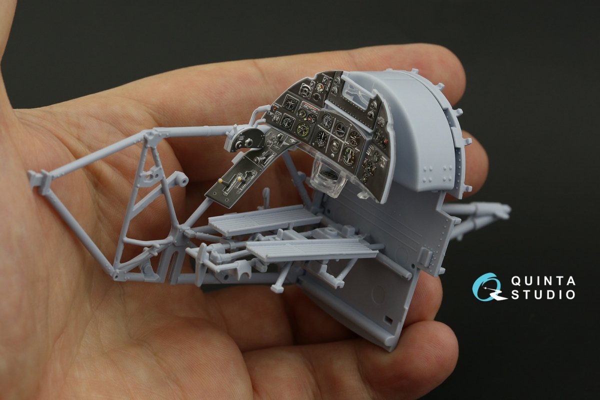 Quinta Studio QD24002 Hawker Typhoon (Car Door) 3D-Printed &amp;amp; coloured Interior on decal paper (Airfix) 1/24 – Bild 4