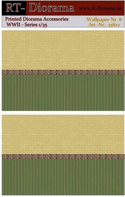 Accessoires imprimés RT-Diorama 35822 : Papier peint n° 8 1/35