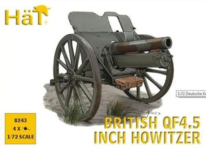 Hat 8243 British QF45 Howitzer WWI 1/72