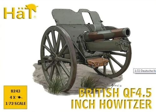 Hat 8243 British QF45 Howitzer WWI 1/72