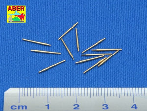 Aber 350L-02 Set of 12 pcs 127mm type 89 A/A long barrels for Japan ships 1/350 – immagine 2