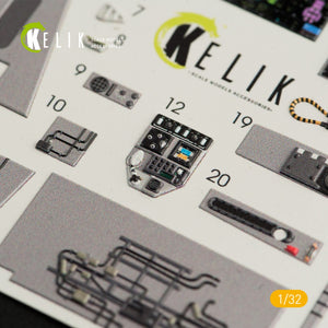 Décalcomanies 3D intérieures KELIK K32009 pour maquette Trumpeter au 1/32 – image 3