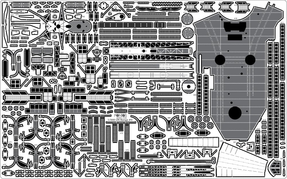 Pontos 35020F1 IJN Kongo 1944 Detail Up Set 1/350 – immagine 21