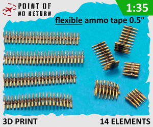Point de non-retour 3524055 Bandes de munitions flexibles 0,5&amp;quot; / Bandes de munitions flexibles 1/35  – image 2