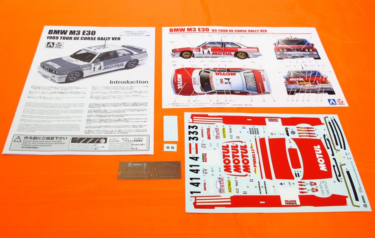 Beemax 24016 BMW M3 E30 Tour De Corse Rally Group 1/24 – zdjęcie 6