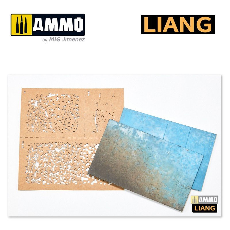 Liang 0001 Weathering Airbursh Stencils – Bild 8
