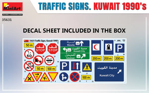 Miniart 35631 TRAFFIC SIGNS. KUWAIT 1990&amp;#39;s 1/35