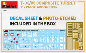 TOURELLE COMPOSITE MiniArt 35306 T-34/85. 112 USINE. ÉTÉ 1944 1/35 – image 3