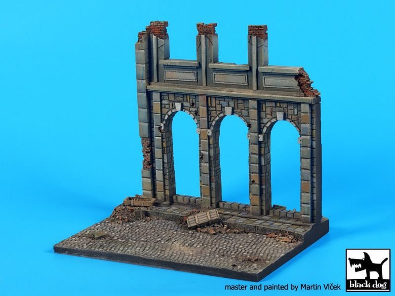 Black Dog D48002 House ruin (Europe) base 1/48 – imagen 4