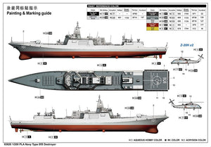 Trumpeter 03620 Destroyer lance-missiles de type 055 de la marine chinoise, échelle 1/200 – image 4
