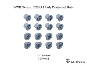 E.T. Model P35-295 WWII German TIGER I Early Roadwheel Hubs 1/35