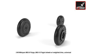 Armory Models AW48032 Roues Mikoyan MiG-9 Fargo / MiG-15 Fagot (première version) avec pneus lestés 1/48 – image 4