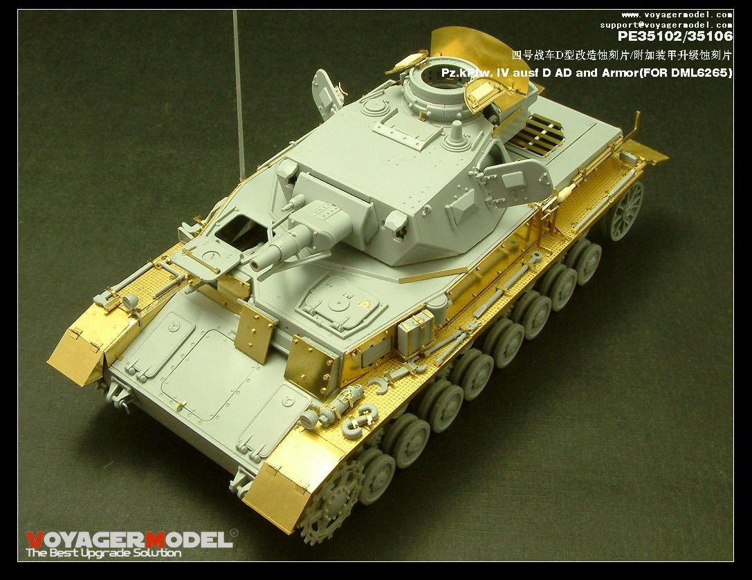 Voyager Model PE35102 Pz.KPfw. IV Ausf D For DRAGON 6265 1/35 – image 2