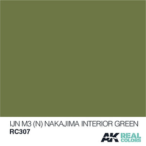 AK Interactive RC307 IJN M3 (N) NAKAJIMA INTERIOR GREEN 10ML – imagen 2