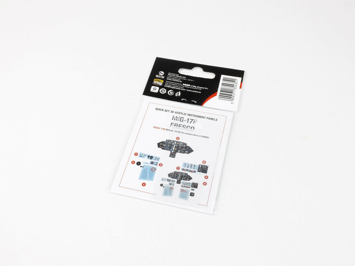 Red Fox Studio QS-48186 MiG-17F Fresco 3D colored resin IP 1/48 – immagine 2