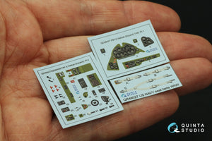 Quinta Studio QD48427 F6F-5 Hellcat 3D-Printed coloured Interior on decal paper (Eduard) 1/48 – immagine 2
