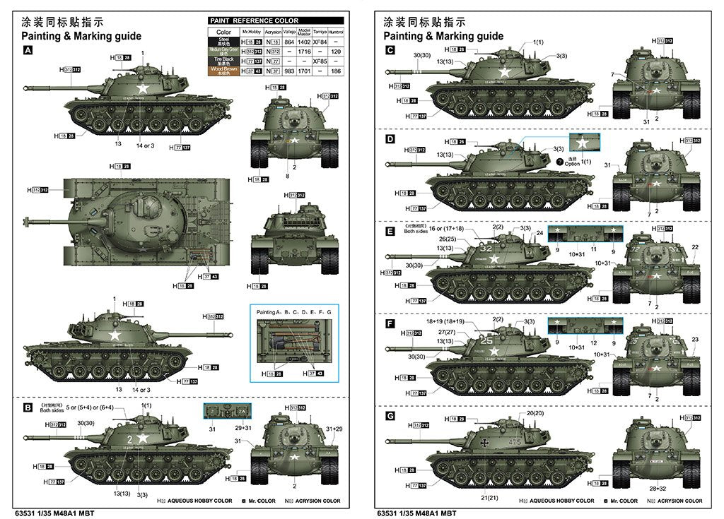 J&amp;#39;adore le kit 63531 M48A1 MBT au 1/35 – image 4