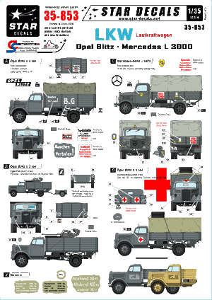 Star Decals 35-853 LKW - Lastkraftwagen 1/35