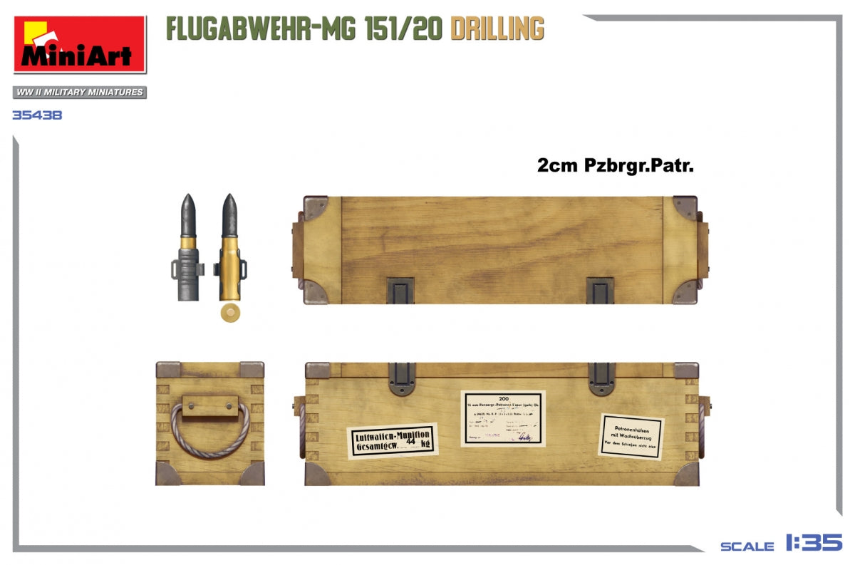 MiniArt 35438 FLUGABWEHR-MG 151/20 DRILLING 1/35 – immagine 12