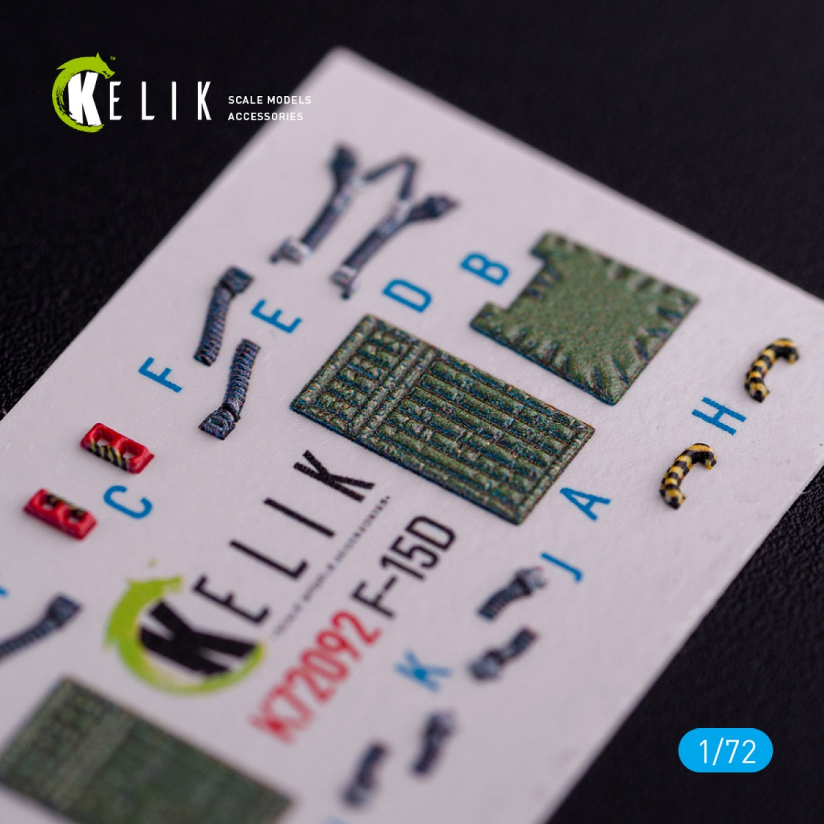 KELIK K72092 F-15D - interior 3D decals for FineMolds kit 1/72 – immagine 6