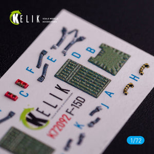 KELIK K72092 F-15D - interior 3D decals for FineMolds kit 1/72 – immagine 6