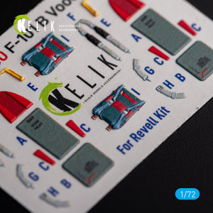 KELIK K72130 F-101 Voodoo - interior 3D decals for Revell kit 1/72 – immagine 7