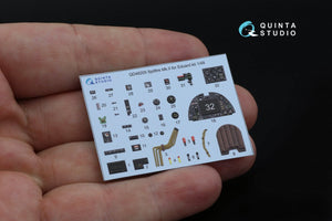 Quinta Studio QD48205 Spitfire Mk.II 3D-Printed &amp;amp; coloured Interior on decal paper (Eduard) 1/48 – immagine 8