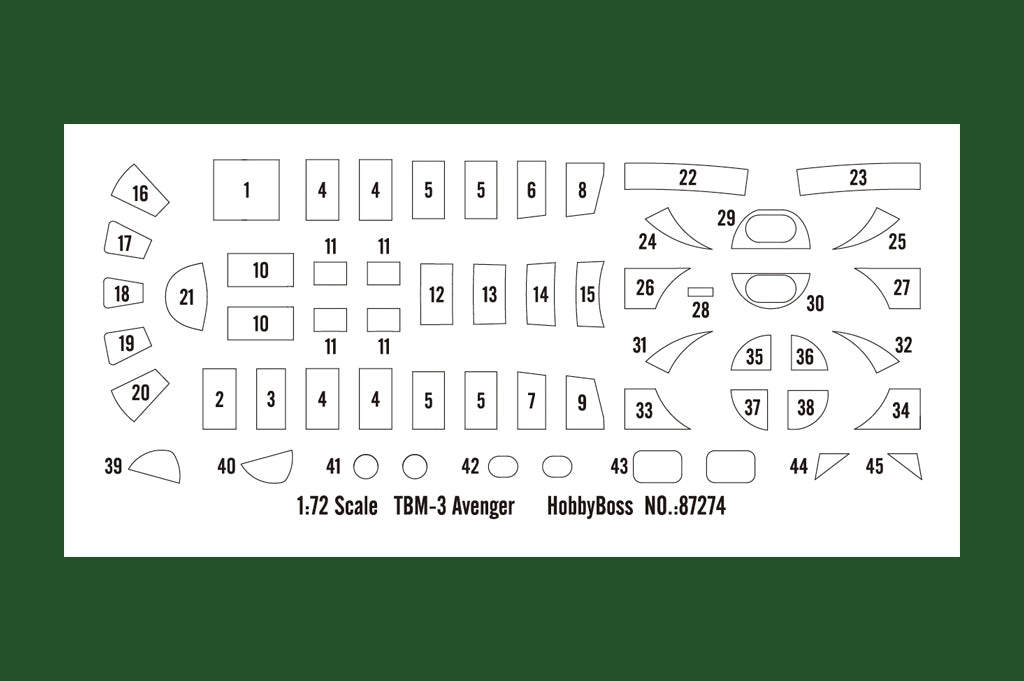 Hobby Boss 87274 TBM-3 Avenger 1/72 – immagine 3