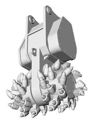 Hasegawa 66111 Hitachi Construction Machinery Excavator ZAXIS 135US Cutter Heads 1/35 – Bild 7